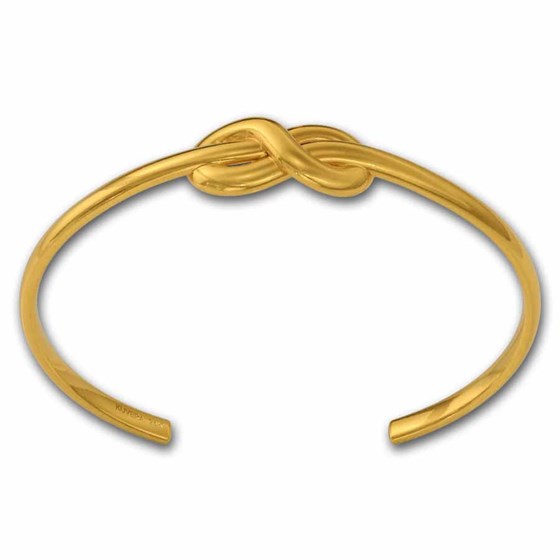 Kuvera 24K Infinity Knot Bracelet 7.5"