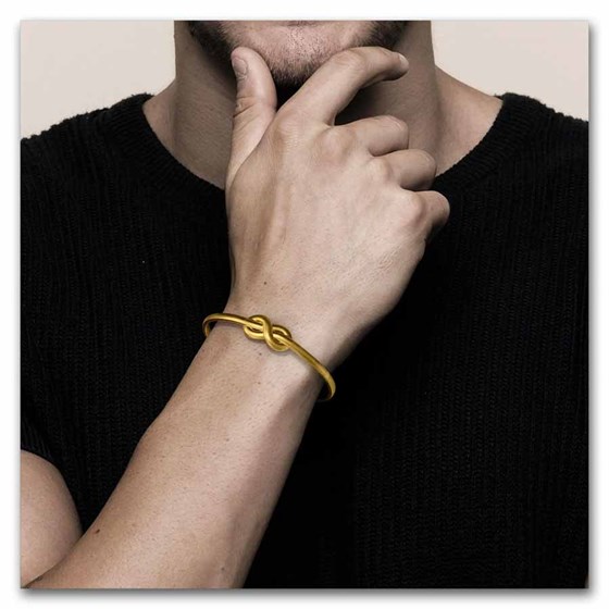 Kuvera 24K Infinity Knot Bracelet 7.5"