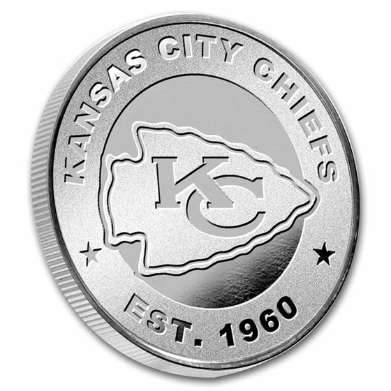 NFL Kansas City Chiefs 1 oz Silver Round