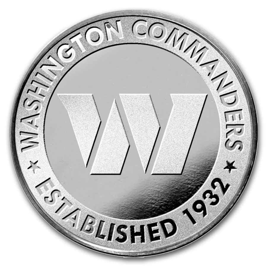 NFL Washington Commanders 1 oz Silver Round NFL Washington Commanders 1 oz Silver Round