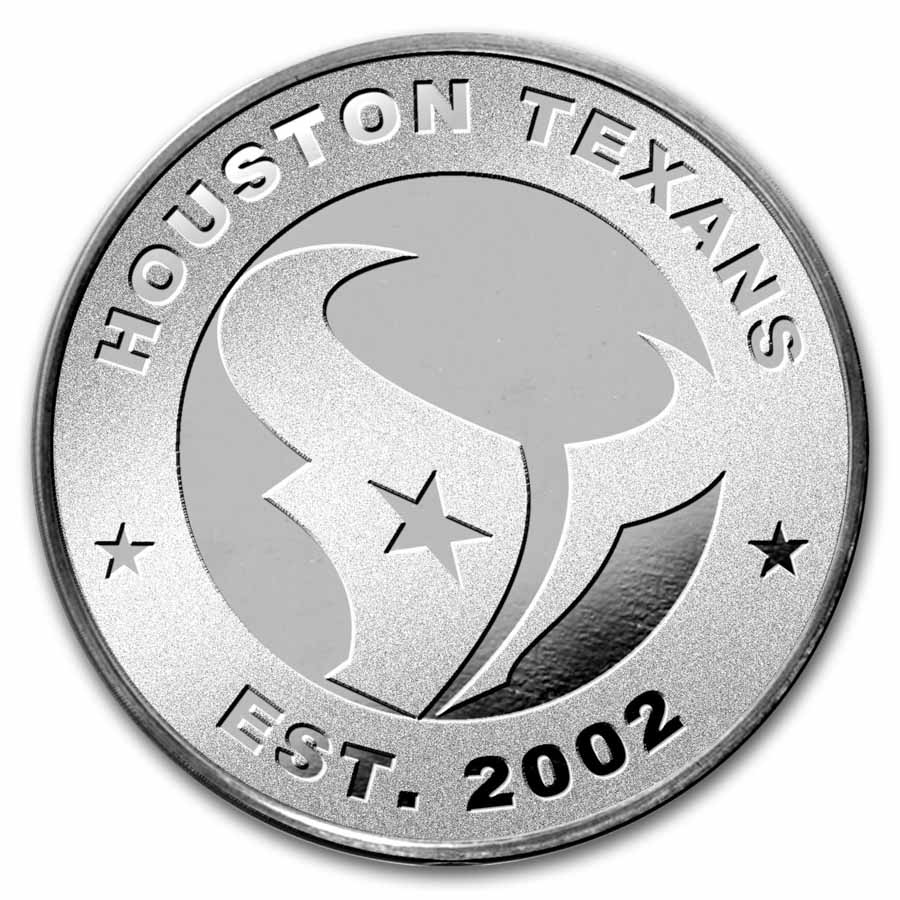 NFL Houston Texans 1 oz Silver Round NFL Houston Texans 1 oz Silver Round