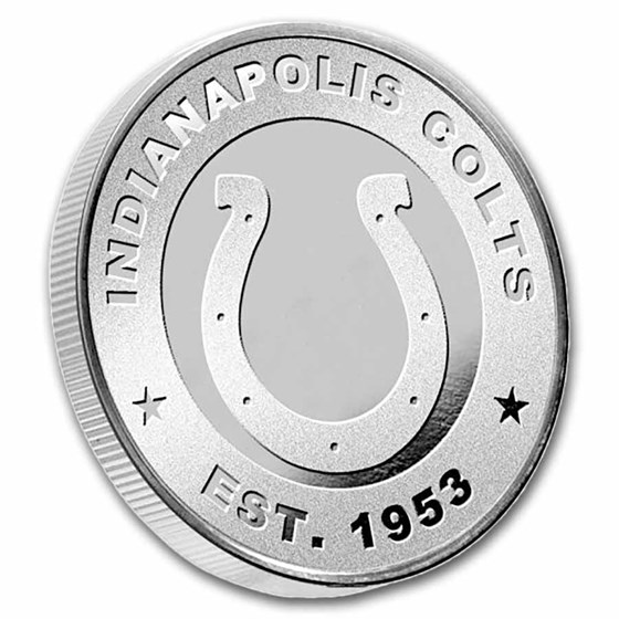 NFL Indianapolis Colts 1 oz Silver Round