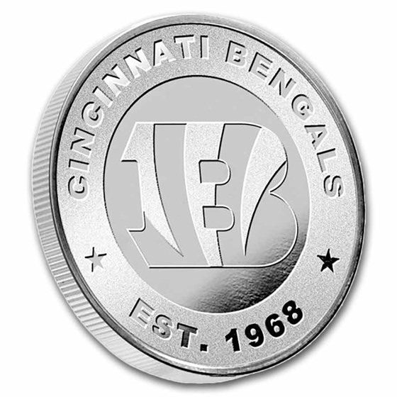 NFL Cincinnati Bengals 1 oz Silver Round