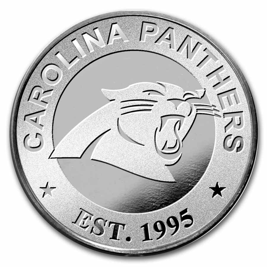 NFL Carolina Panthers 1 oz Silver Round