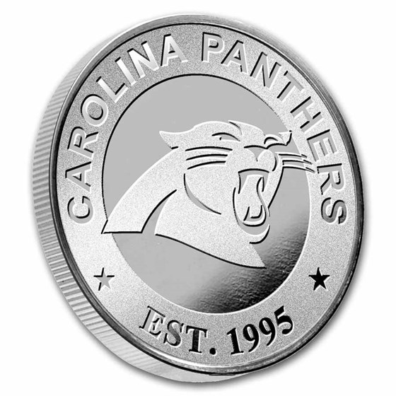 NFL Carolina Panthers 1 oz Silver Round