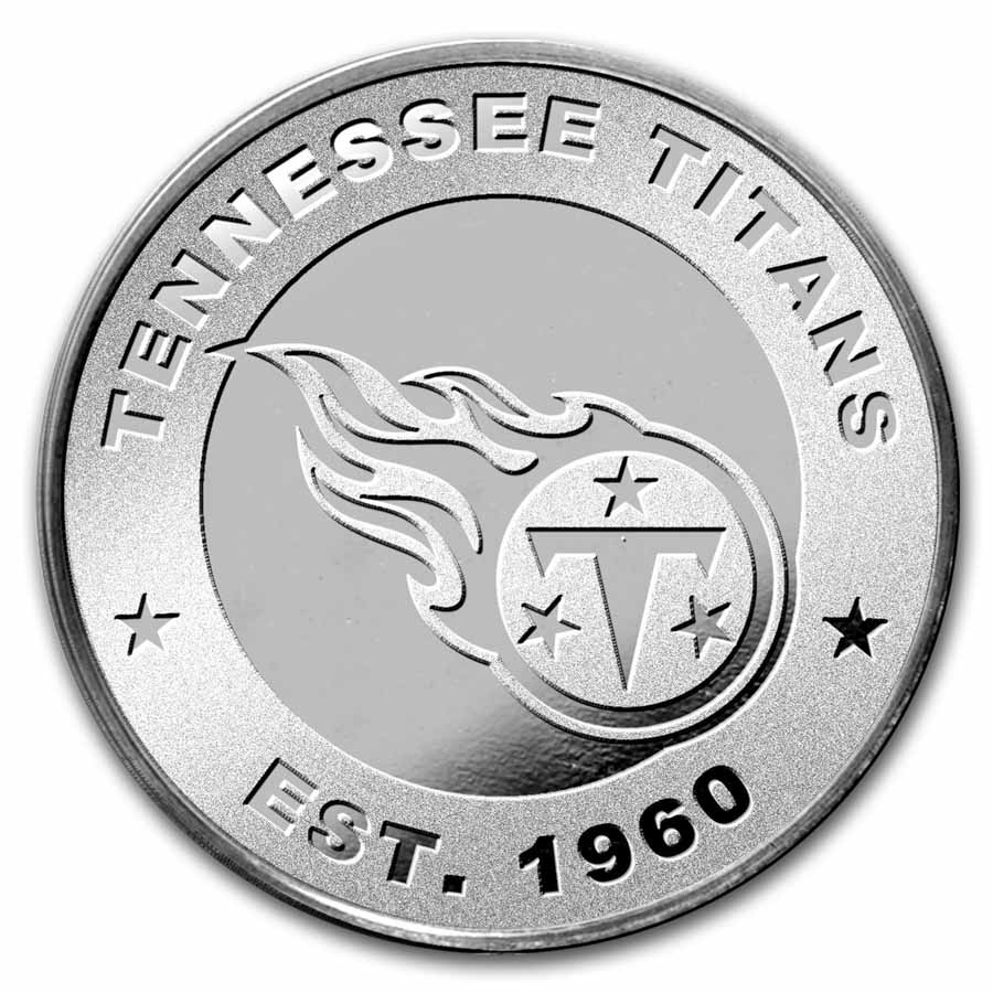 NFL Tennessee Titans 1 oz Silver Round