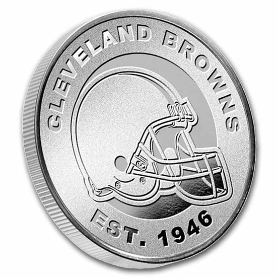 NFL Cleveland Browns 1 oz Silver Round