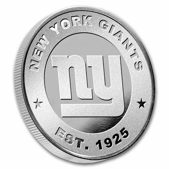NFL New York Giants 1 oz Silver Round (w/Box)