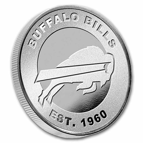 NFL Buffalo Bills 1 oz Silver Round (w/Box)