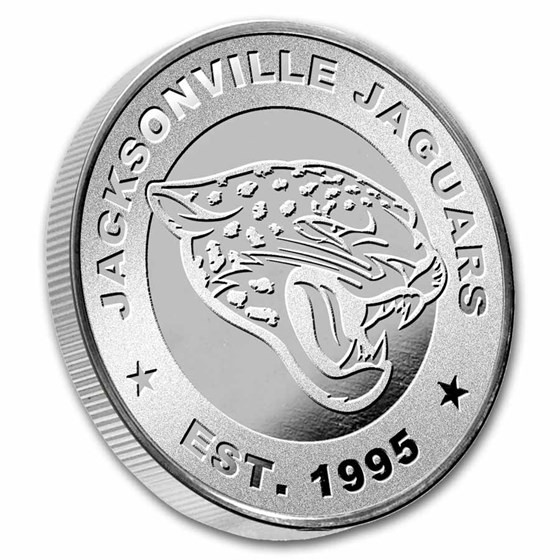 NFL Jacksonville Jaguars 1 oz Silver Round (w/Box)
