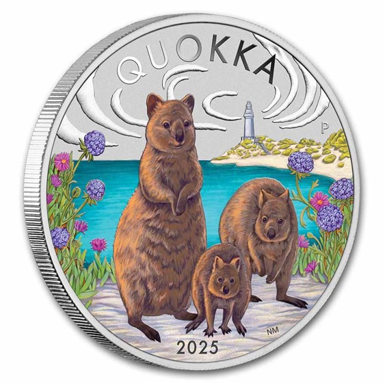 2025 Australia 1 oz Silver Colorized Quokka Proof