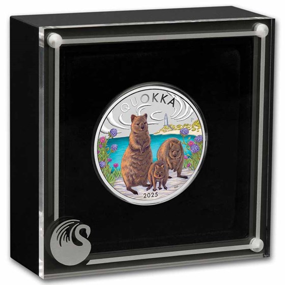 2025 Australia 1 oz Silver Colorized Quokka Proof