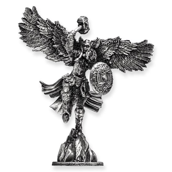 3.3 oz Silver Hand Poured Statue - Valkyrie