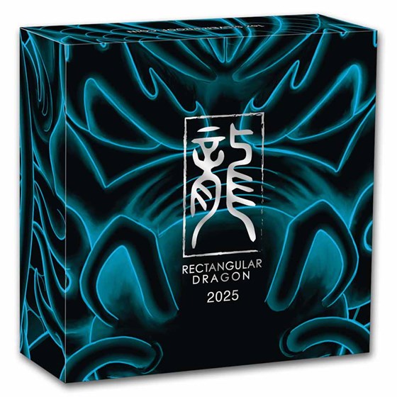 2025 Australia 1 oz Silver Rectangular Dragon Proof