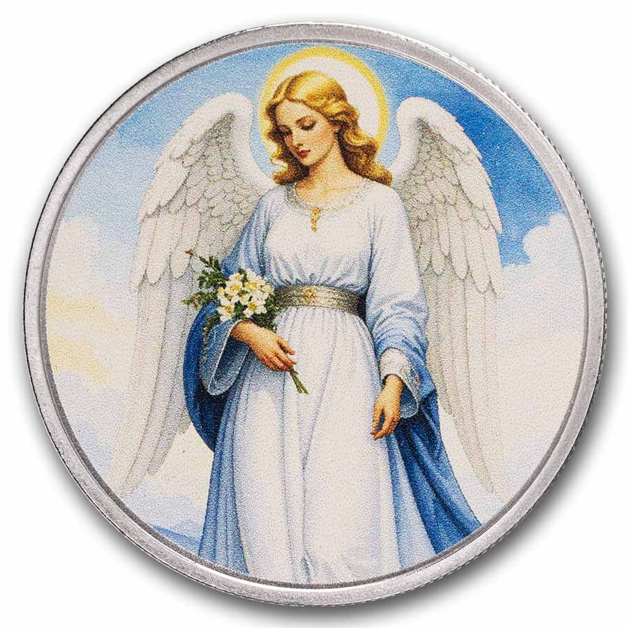 1 oz Silver Colorized Round - APMEX (Peaceful Heavenly Angel)