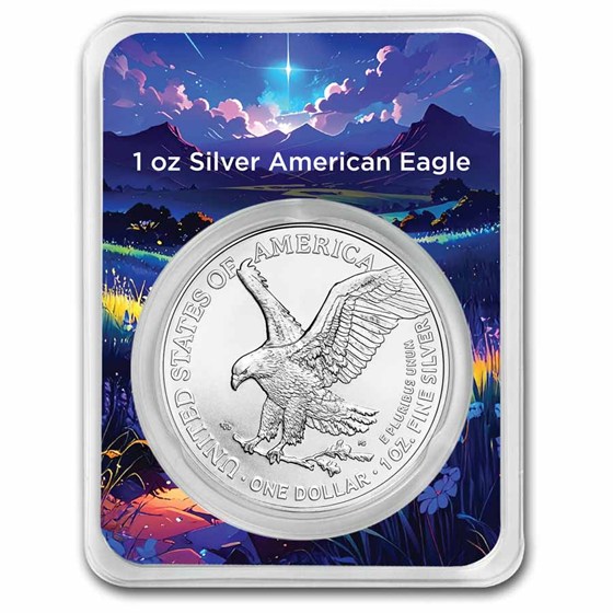 2026 1 oz American Silver Eagle - w/Colorful Nativity Card