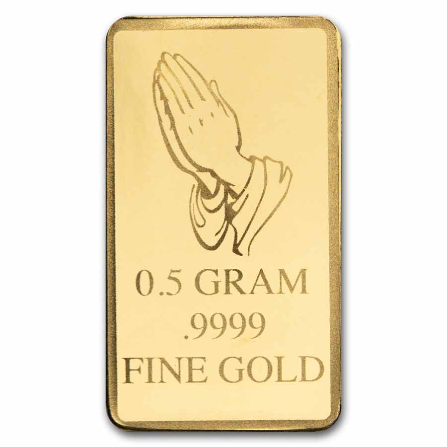 1/2 gram Gold Bar - Angel (w/Star of Bethlehem Card, In TEP)