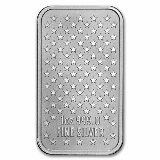 1 oz Silver Bar - U.S. Betsy Ross Flag