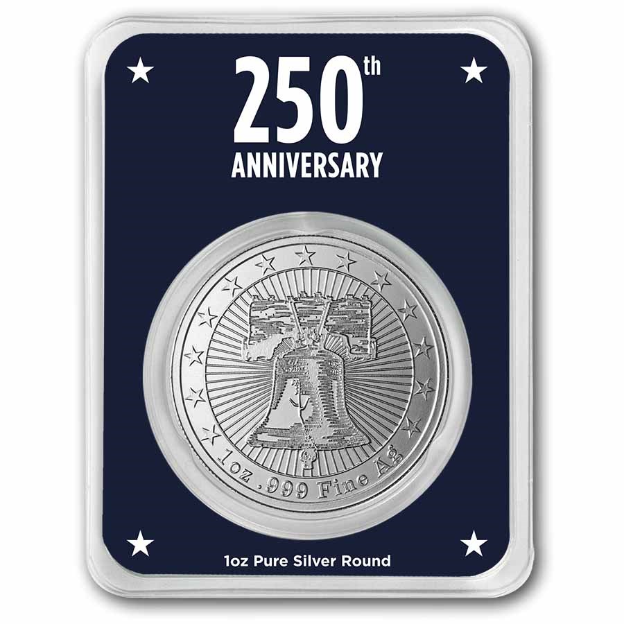 1 oz Silver Round - USA 250 Years (Betsy Ross Flag, In TEP)