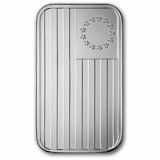 1 oz Silver Bar - USA 250 Years (Betsy Ross Flag, In TEP)