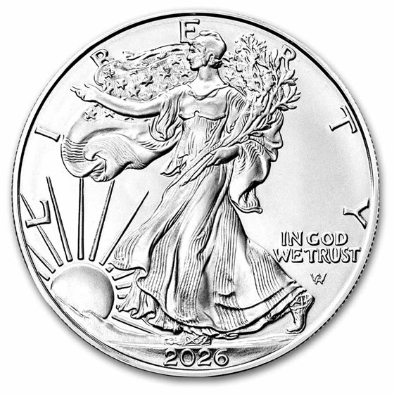 2026 1 oz American Silver Eagle - w/Betsy Ross Flag Card