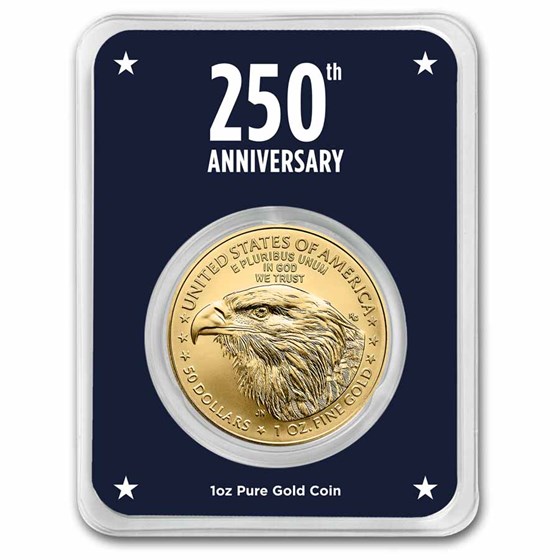 2026 1 oz American Gold Eagle - w/Betsy Ross Flag Card