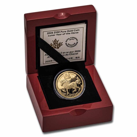 2026 Canada Gold $100 Year of the Horse Proof