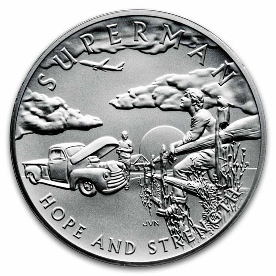2025 2.5 oz Silver Comic Art Superman Medal (w/Box &amp; COA)