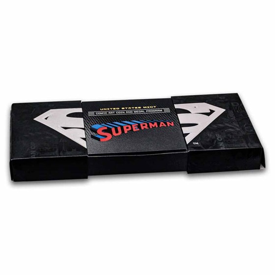2025 2.5 oz Silver Comic Art Superman Medal (w/Box &amp; COA)