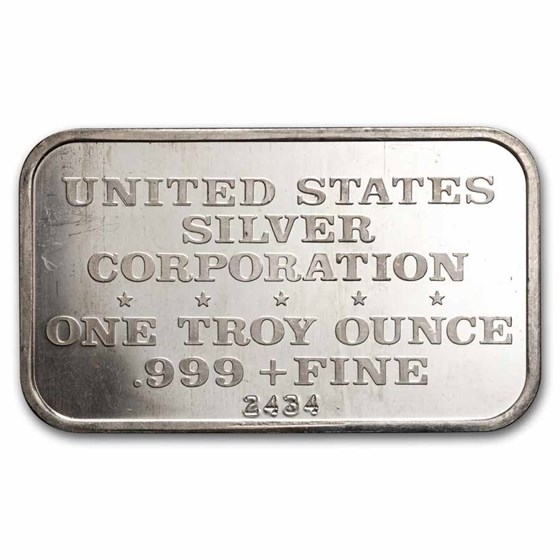1 oz Silver Bar - The Cougar (U.S. Silver Corporation)
