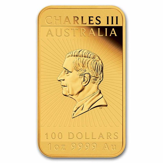 2025 Australia 1 oz Gold Dragon Rectangular Coin PF
