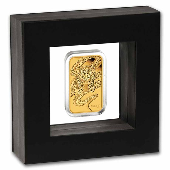 2025 Australia 1 oz Gold Dragon Rectangular Coin PF