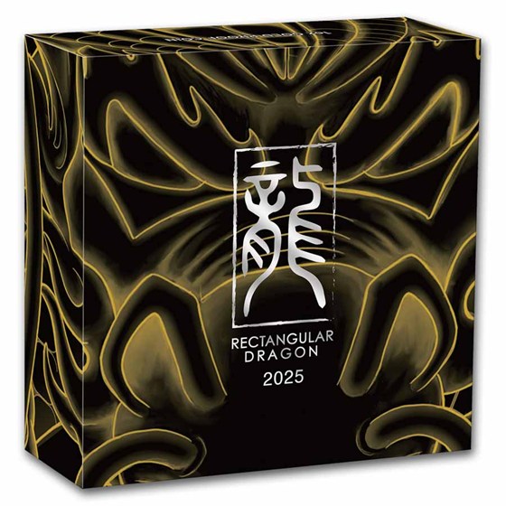 2025 Australia 1 oz Gold Dragon Rectangular Coin PF