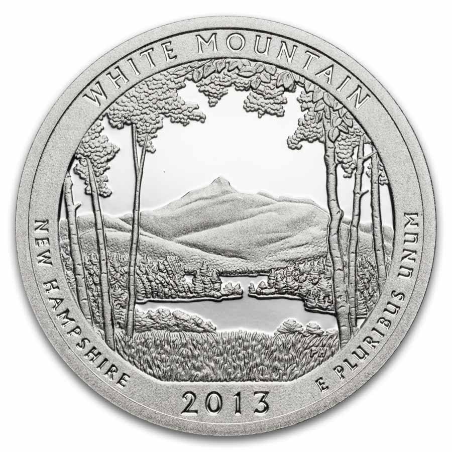 2013-S ATB Quarter White Mountain Proof 40-Coin Roll (Silver)