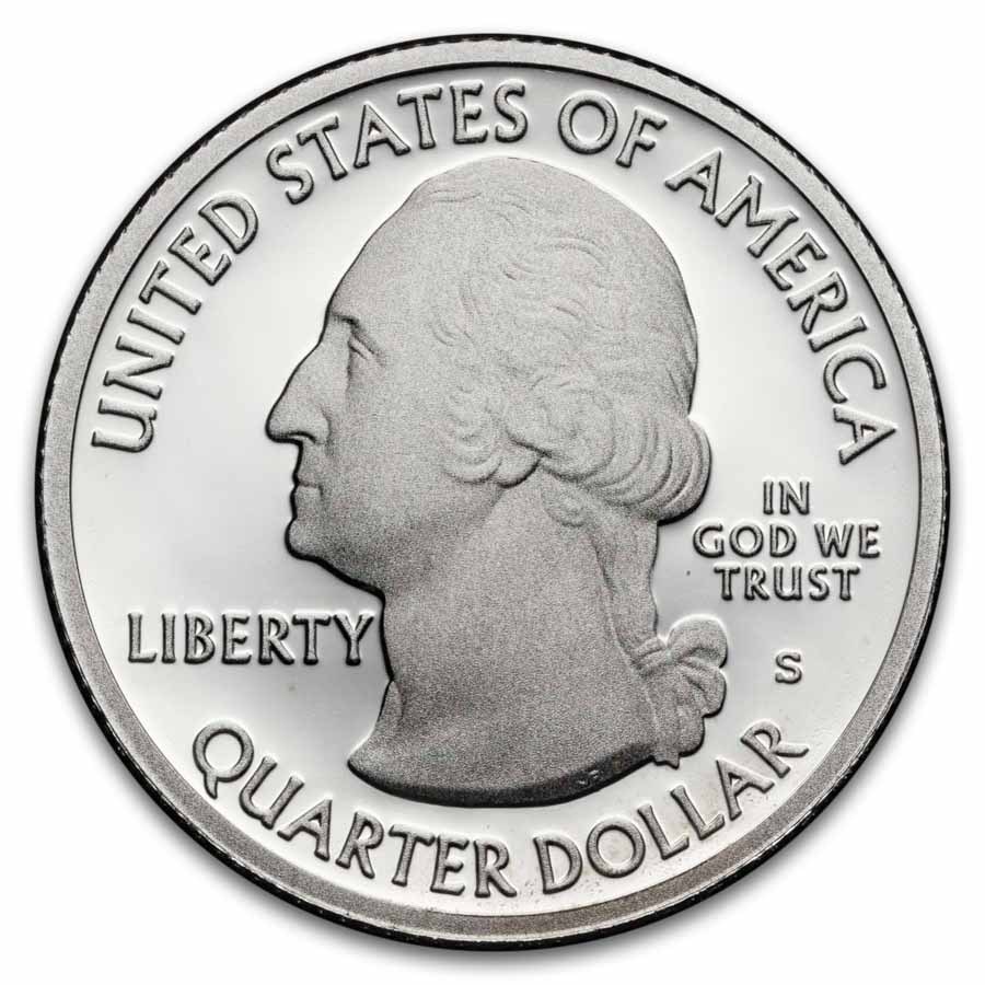 2013-S ATB Quarter White Mountain Proof 40-Coin Roll (Silver)