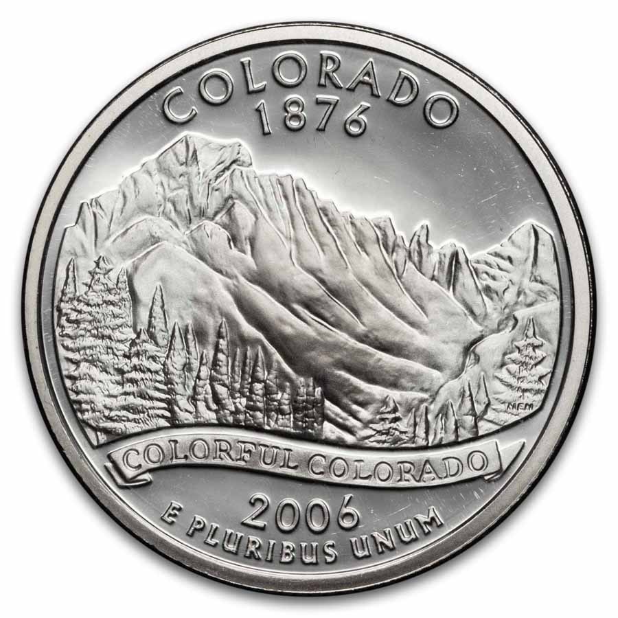 2006-S Colorado State Quarter Gem Proof 40-Coin Roll (Silver)