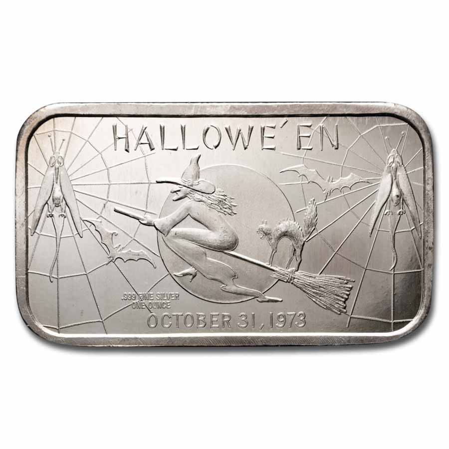 1 oz Silver Art Bar - Madison Mint (Halloween 1973)