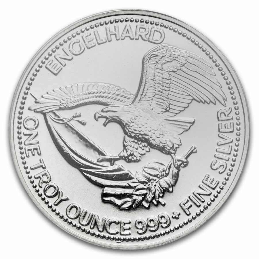 1986 1 oz Silver Round - Engelhard MS-69 PCGS (Eagle Reverse)