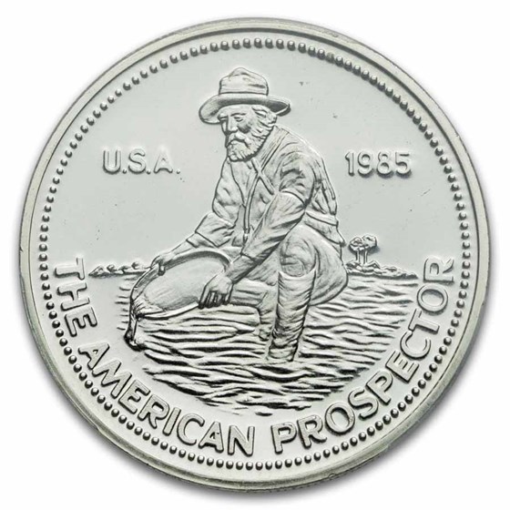 1985 1/2 oz Silver Round - Engelhard Prospector MS-69 PCGS