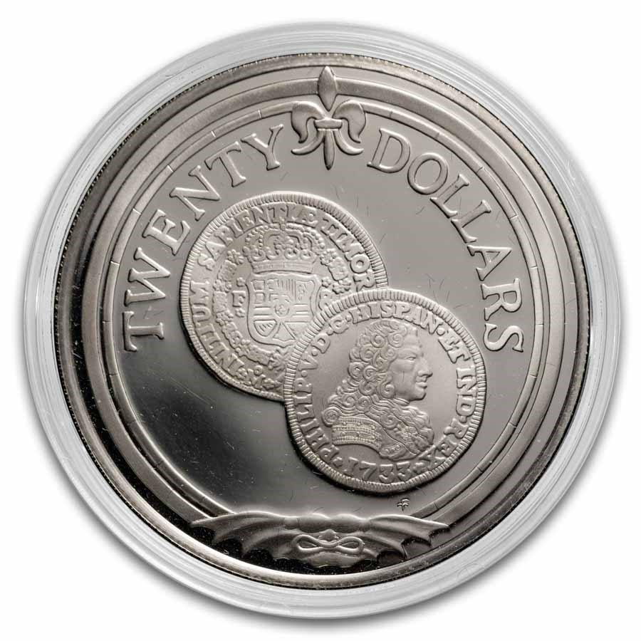 1985 British Virgin Islands Silver $20 "Sunken Treasures" Proof