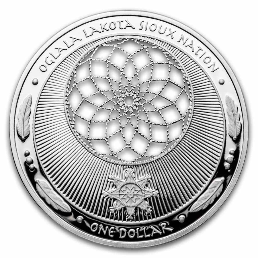 2026 Sioux Nation 1 oz Ag Proof Dreamcatcher Cut-Out (Box/COA)