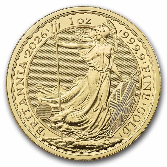 2026 Great Britain 1 oz Gold Britannia 10-Coin MintDirect® Tube