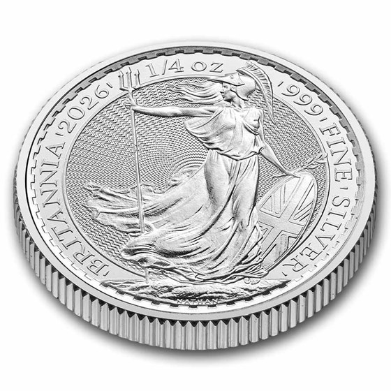 2026 Great Britain 1/4 oz Silver Britannia BU