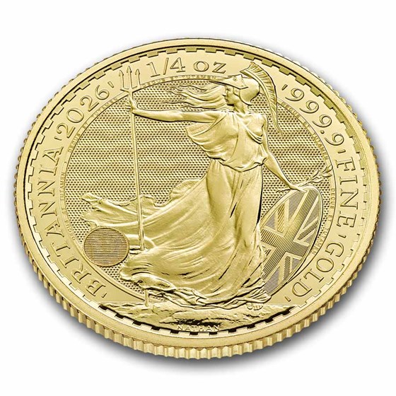2026 Great Britain 1/4 oz Gold Britannia BU