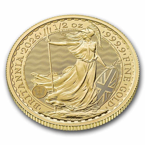 2026 Great Britain 1/2 oz Gold Britannia BU