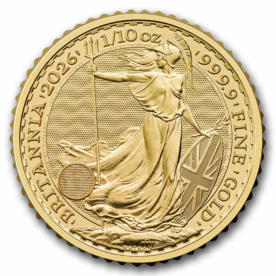 2026 Great Britain 1/10 oz Gold Britannia BU 2026 Great Britain 1/10 oz Gold Britannia BU