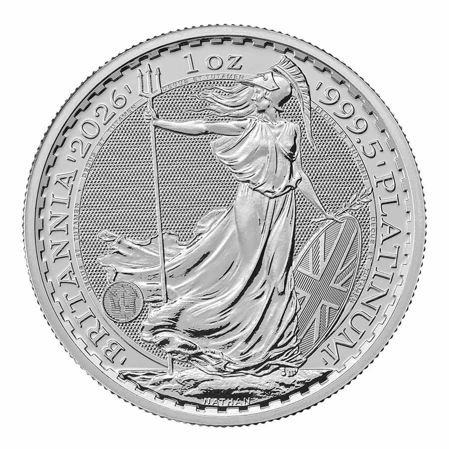 2026 Great Britain 1 oz Platinum Britannia BU