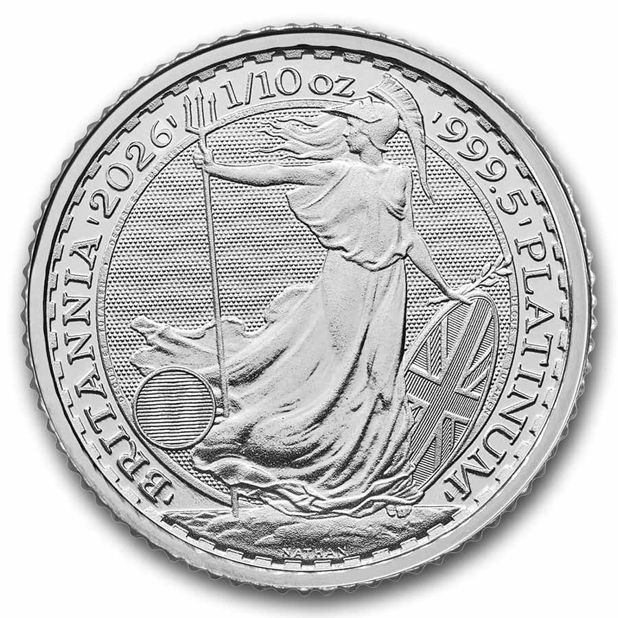 2026 Great Britain 1/10 oz Platinum Britannia BU