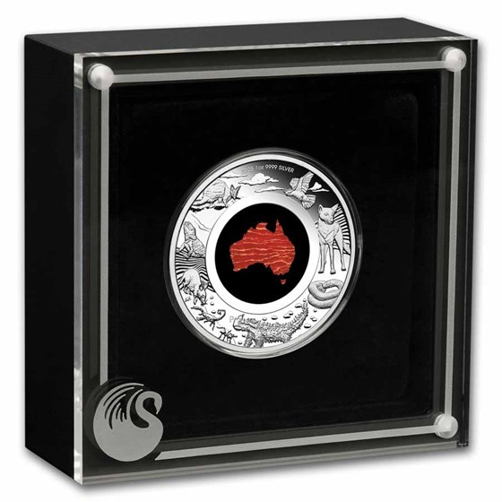 2025 AUS 1 oz Silver Snakeskin Jasper Great Southern Land Proof