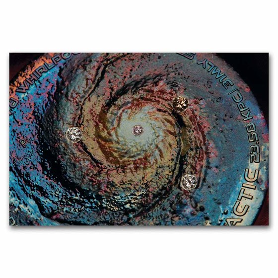2025 AUS 5 oz Silver Colorized Extragalactic Antiqued (Box &amp; COA)